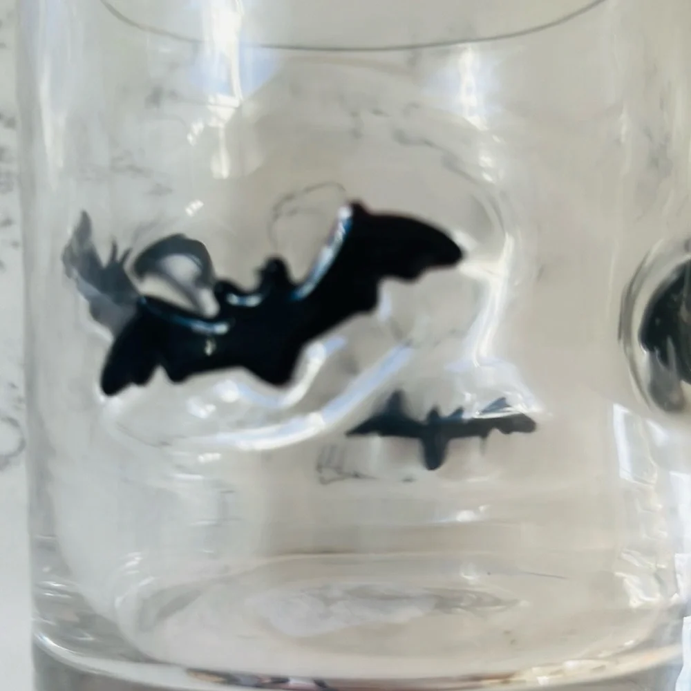 Crate&barrel 🦇 Bat Double Old-Fashioned Glass